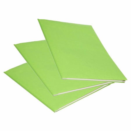 3x Rollen kraft kaftpapier groen 200 x 70 cm
