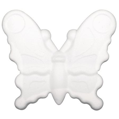 3x stuks piepschuim vlinders van 12,5 cm 