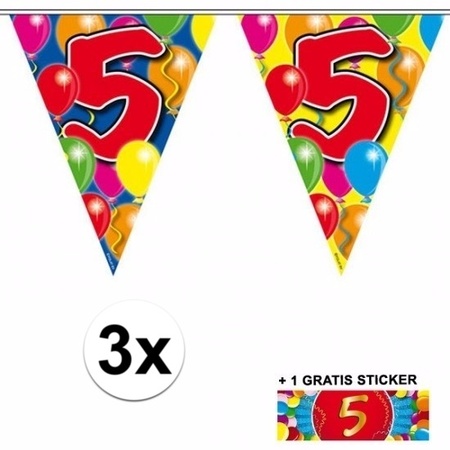 3x Flagline 5 years simplex with free sticker