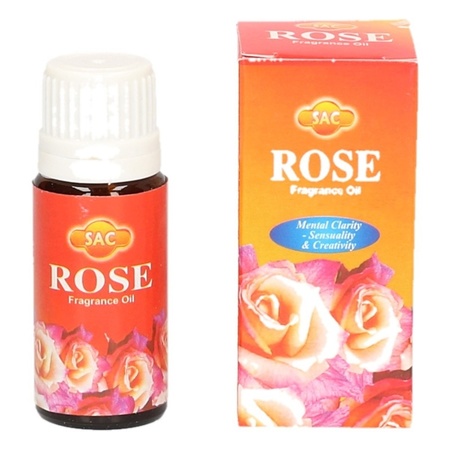 4x pieces fragrance oil rose 10 ml bottle