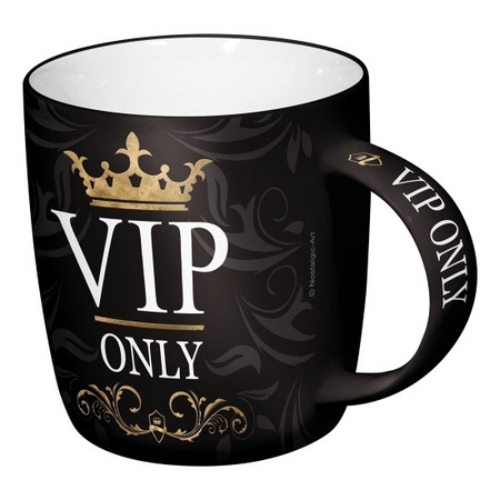4x stuks koffie drink Mok voor VIP persons 33 cl 