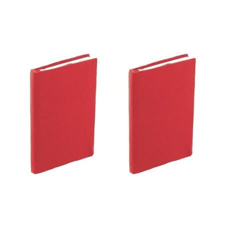 4x stuks rekbare schoolboeken hoezen rood A5