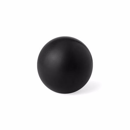 4x stuks zwarte anti stressballen 6 cm