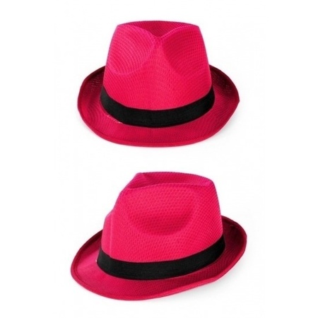 4x Advantageous party hats pink