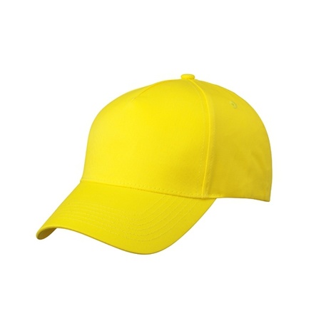 5-panel baseball caps yellow