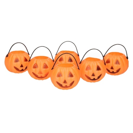 Decoration pumpkin buckets 6 pieces
