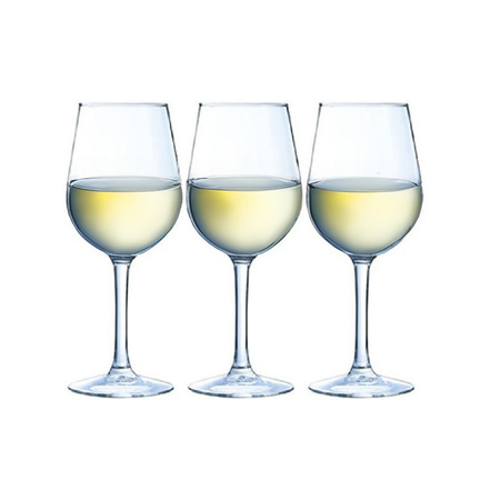 6x Luxe wijnglazen voor witte wijn 270 ml