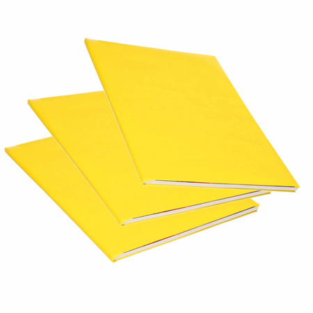 6x Rolls of kraft cover paper yellow 200 x 70 cm