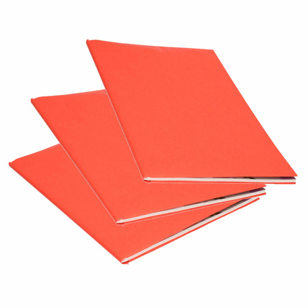6x Rollen kraft kaftpapier rood 200 x 70 cm