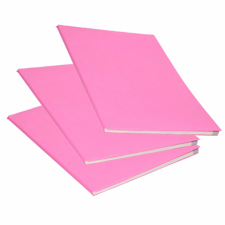 6x Rollen kraft kaftpapier roze 200 x 70 cm
