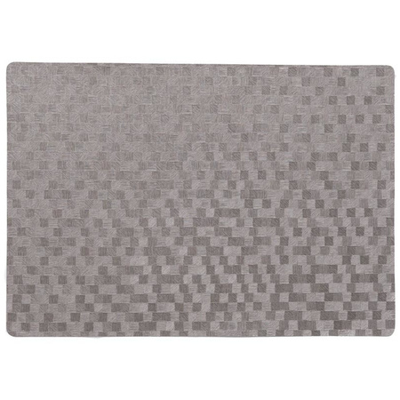 6x stuks stevige luxe Tafel placemats Stones grijs 30 x 43 cm