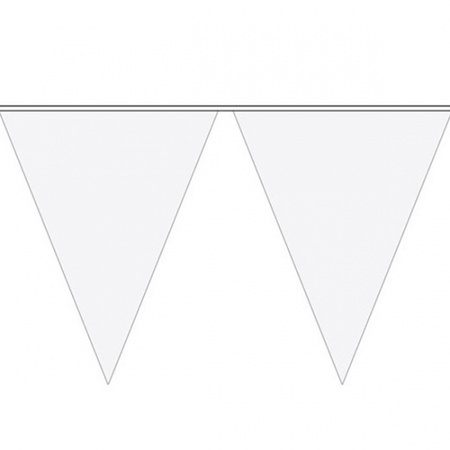 6x Vlaggenlijnen wit 10 meter