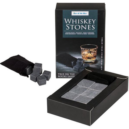 6x Whiskey/whisky stenen 2,5 cm