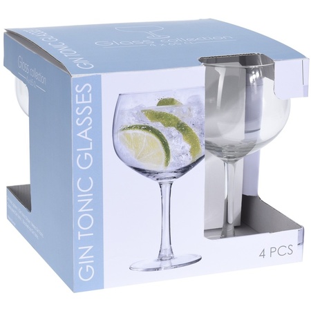 8x pieces Gin tonic glasses 650ml