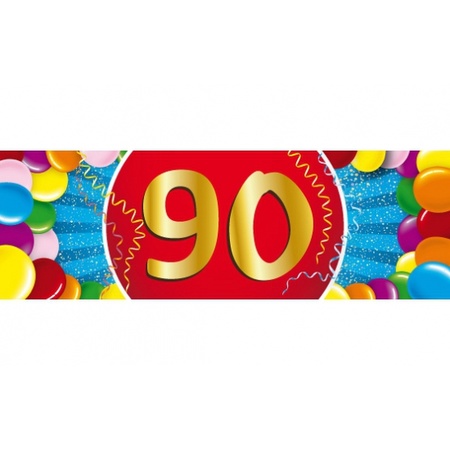 2x 90 jaar vlaggenlijn + ballonnen