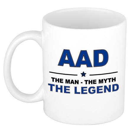Aad The man, The myth the legend cadeau koffie mok / thee beker 300 ml