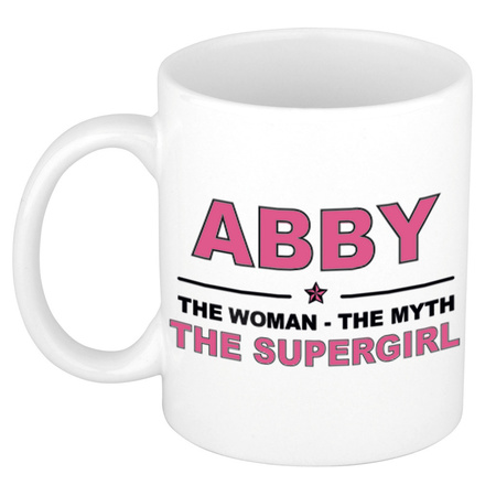 Abby The woman, The myth the supergirl name mug 300 ml