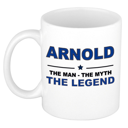 Arnold The man, The myth the legend cadeau koffie mok / thee beker 300 ml