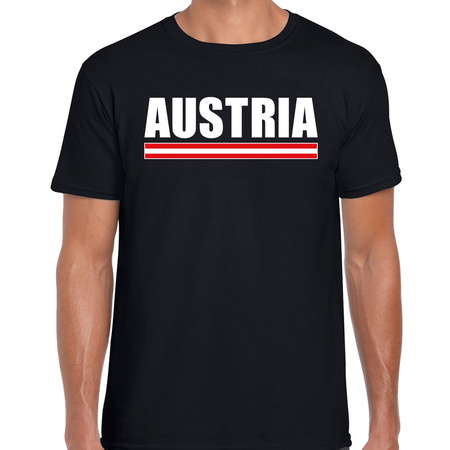 Austria / Oostenrijk supporter t-shirt zwart voor heren