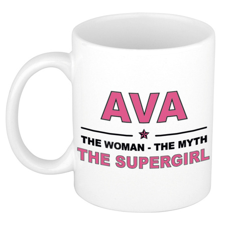 Ava The woman, The myth the supergirl cadeau koffie mok / thee beker 300 ml