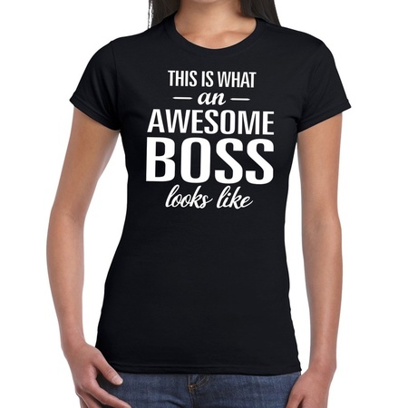 Awesome Boss t-shirt black women