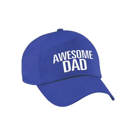 Awesome dad cap blue for men