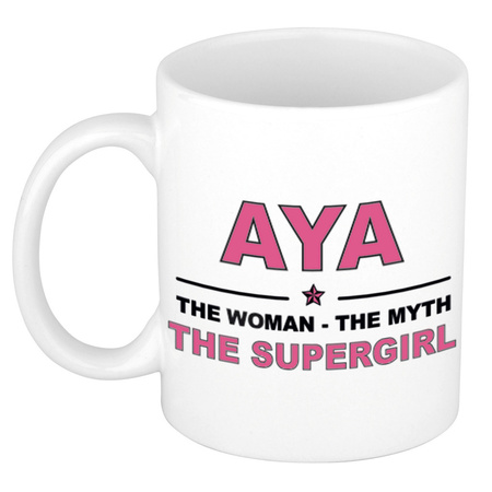 Aya The woman, The myth the supergirl cadeau koffie mok / thee beker 300 ml