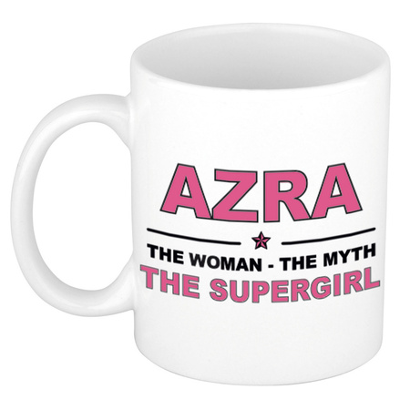 Azra The woman, The myth the supergirl cadeau koffie mok / thee beker 300 ml