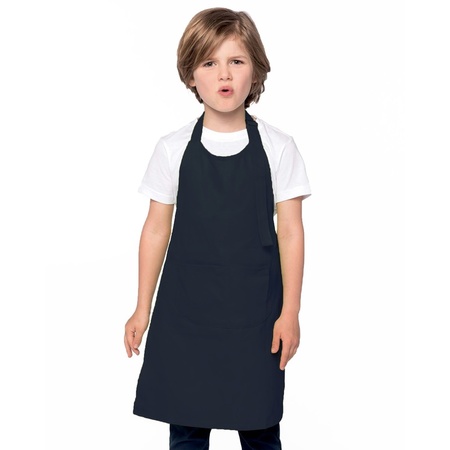 Basic apron dark blue for children