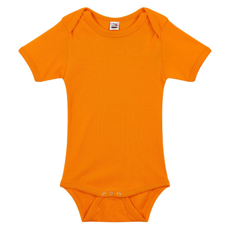 Basic romper orange for babies