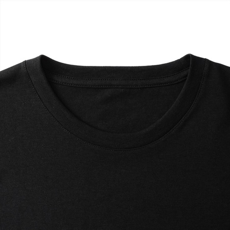 Basic ronde hals t-shirt vintage washed zwart voor heren