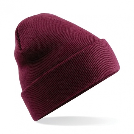 Basic winter hat bordeaux red