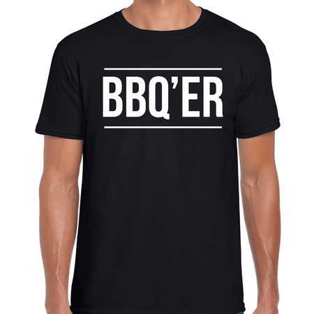 BBQ-ER bbq / barbecue cadeau t-shirt zwart voor heren