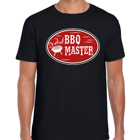 BBQ master cadeau t-shirt zwart voor heren