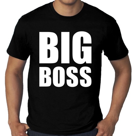 Big Boss grote maten t-shirt zwart heren