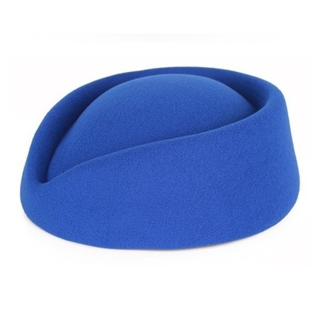 Blue stewardess hat for ladies