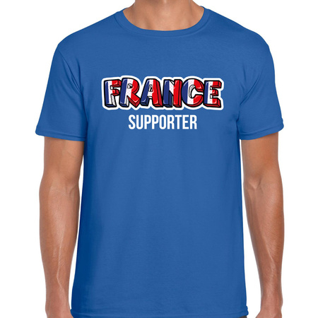 Blue supporter shirt France supporter for men