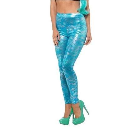 Blauwe zeemeermin legging voor dames