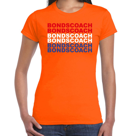 Supporter t-shirt Bondscoach orange for women