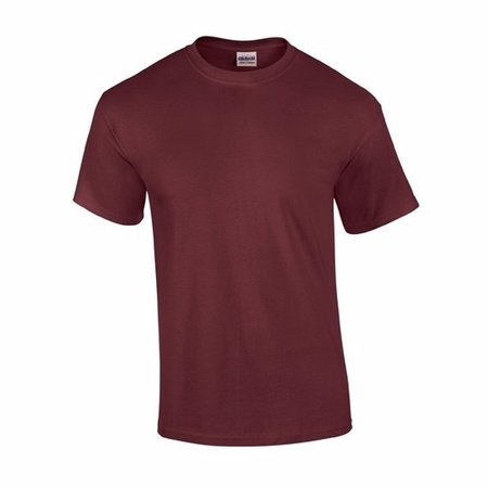 Bordeaux rood katoenen shirt voor volwassenen