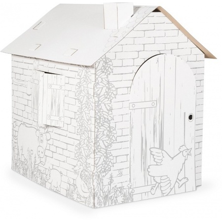 Kit playhouse made of cardboard