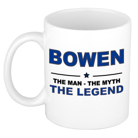 Bowen The man, The myth the legend cadeau koffie mok / thee beker 300 ml