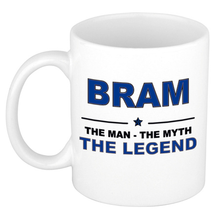 Bram The man, The myth the legend cadeau koffie mok / thee beker 300 ml