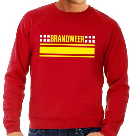 Fire fighters logo sweater red for men