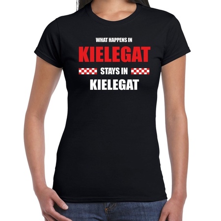 Breda/Kielegat Carnaval outfit / t- shirt zwart dames