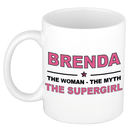 Brenda The woman, The myth the supergirl cadeau koffie mok / thee beker 300 ml