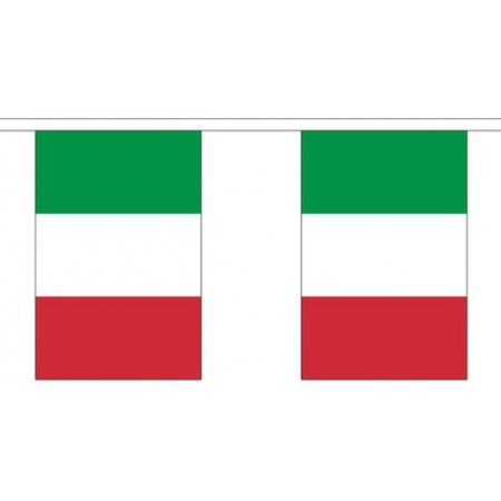 Italie vlaggen versiering set binnen/buiten 3-delig
