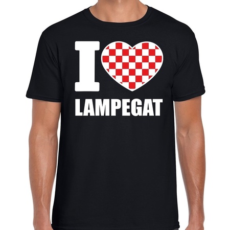 Carnaval I love Lampegat t-shirt zwart voor heren