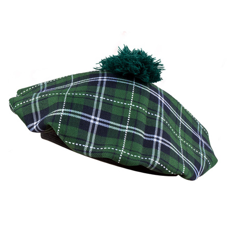 Boland Carnaval hat - Scottish baret - green - for men