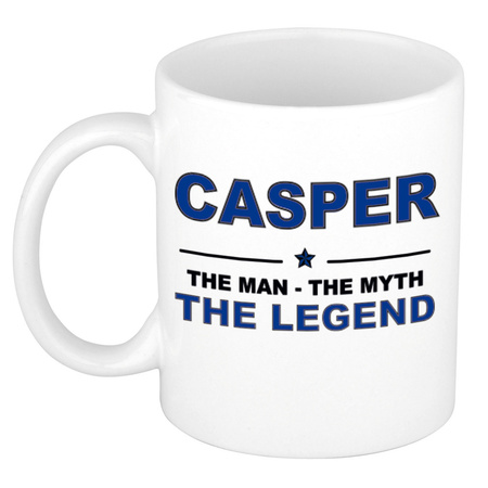 Casper The man, The myth the legend cadeau koffie mok / thee beker 300 ml